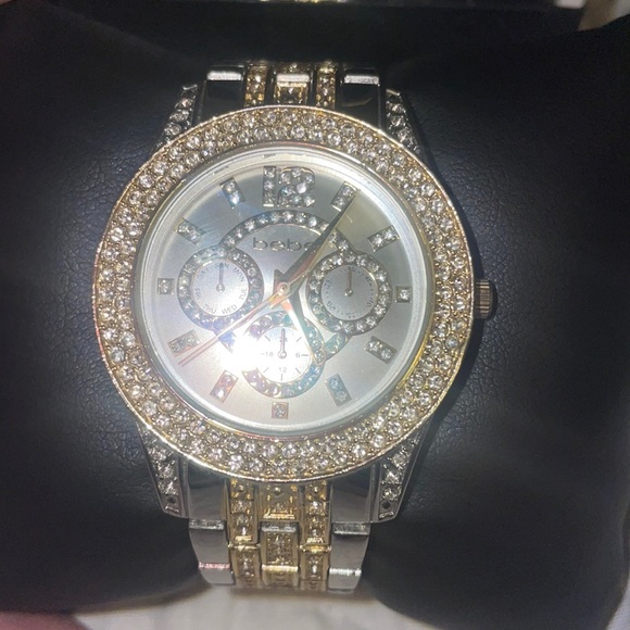 Bebe two-tone, diamond watch in original box. - Picture 5 of 9